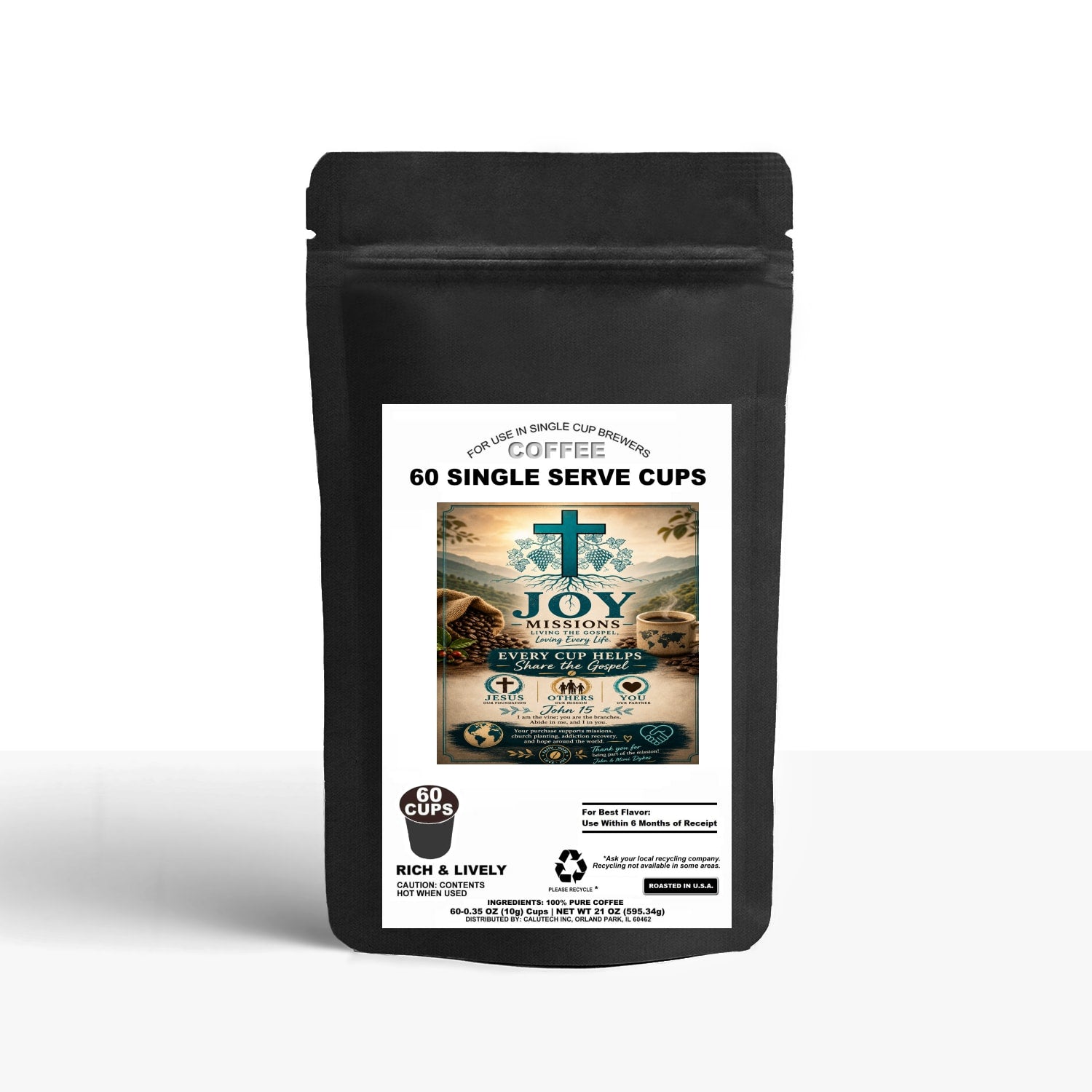 60 Pack Single Serve Coffee Capsules